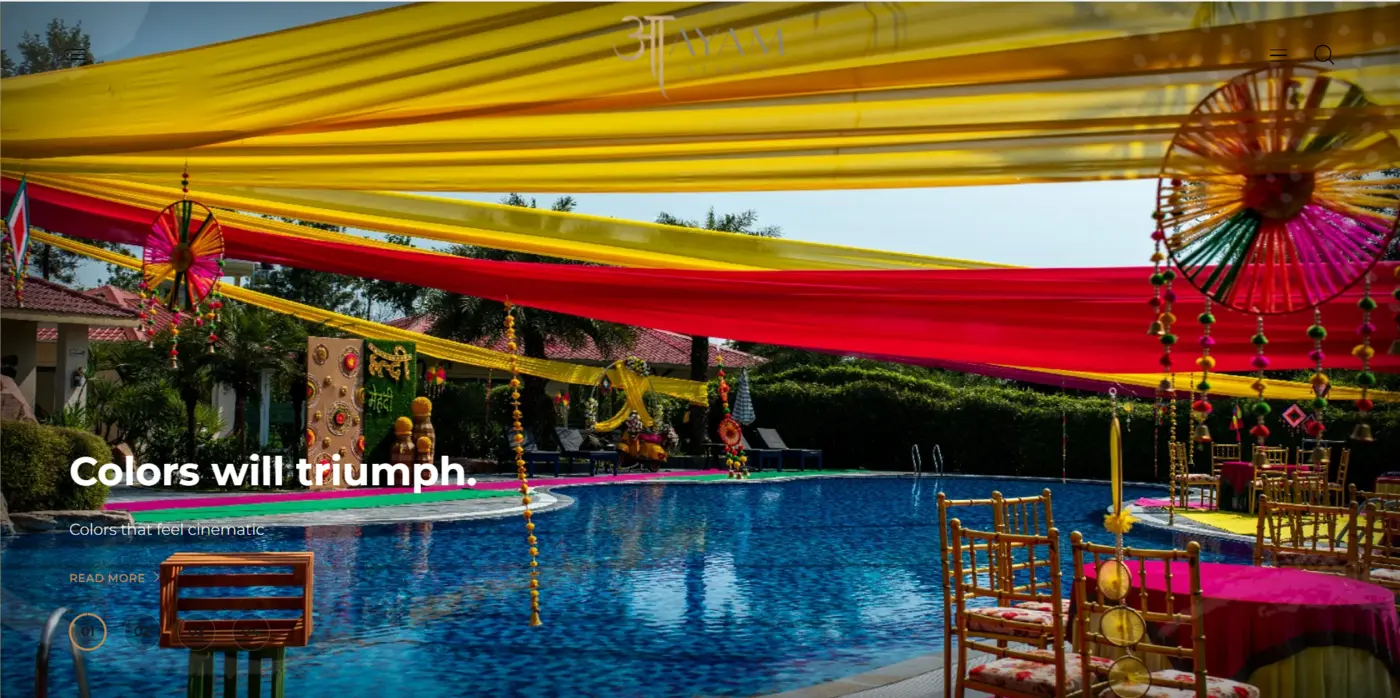 Aayam Studio website project